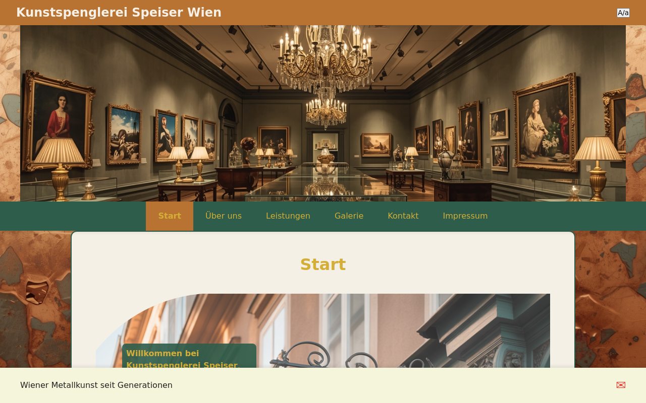 Kunstschmiede-Website (Vorschau)